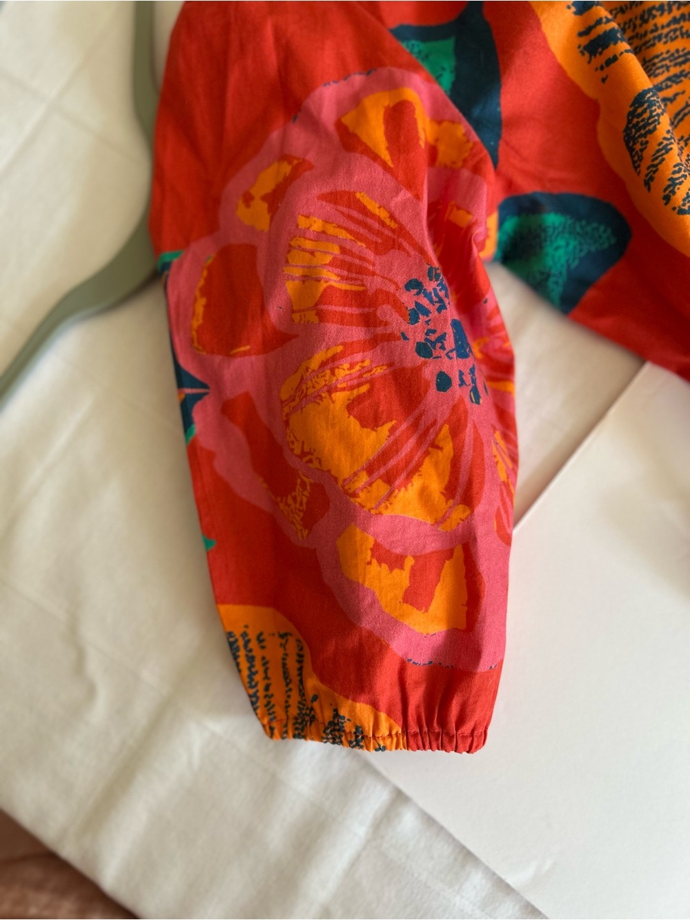 Maude Vivante Tropical Floral Maxi Dress L | 100% Cotton Farm Rio Style Boho - Picture 9 of 12